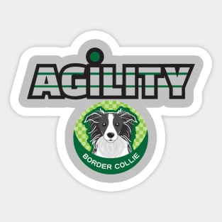 Border Collie Dog Breed Agility Show Graphic Logo Sticker